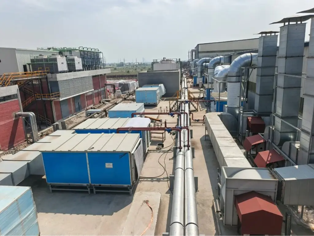 HVAC system design for industrial plant rooftop units