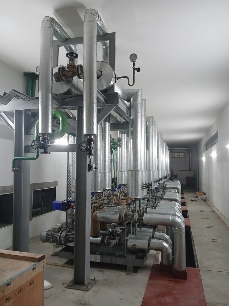 Steam and thermal oil process piping installation in Faisalabad by MHN Engineers