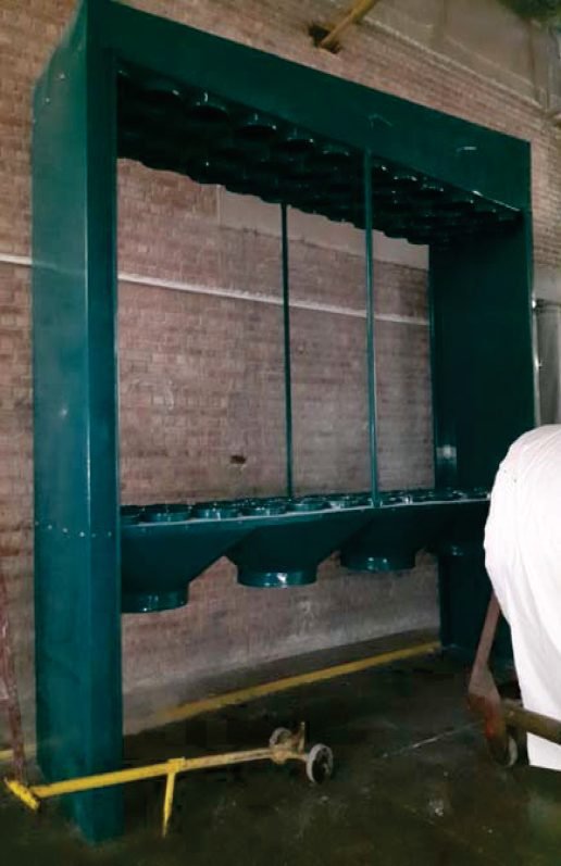 Steel shed structural fabrication and erection at Sarena Textile Industries plant