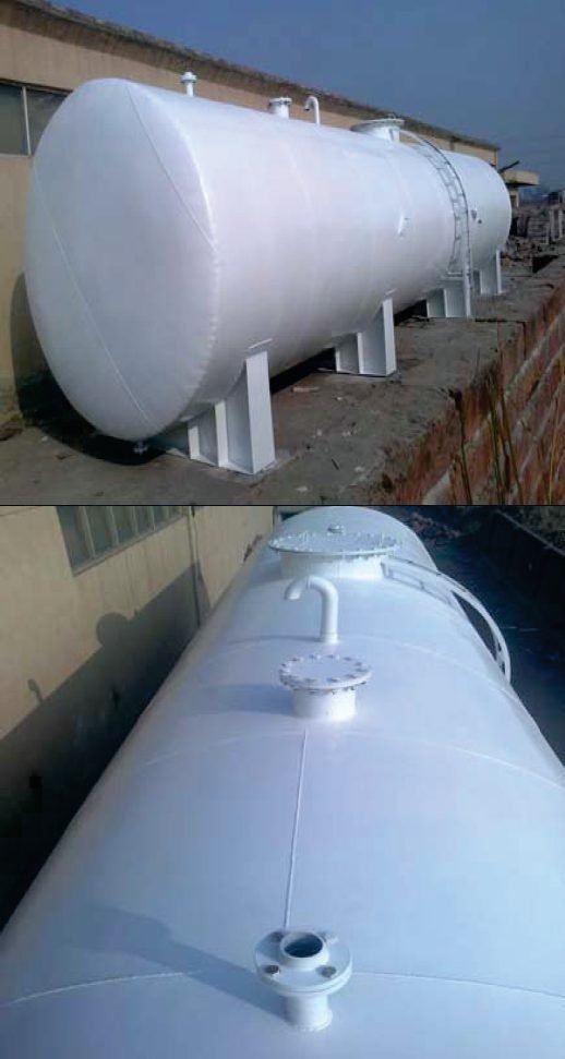 87,000 liter fuel storage tank fabrication at FOB Shank Afghanistan