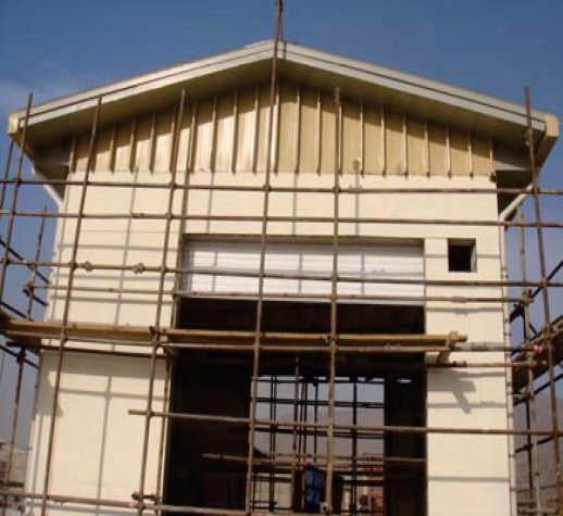 Aviation fuel operations building construction at ANAAC Kabul Airport