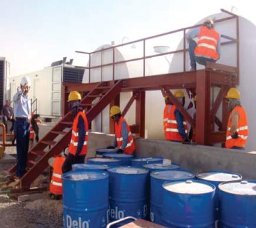 Fuel storage farm platform design and fabrication for Task Force Kabul