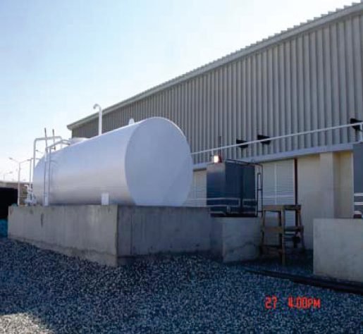 Cathodic protection installation on the underground fuel pipeline network