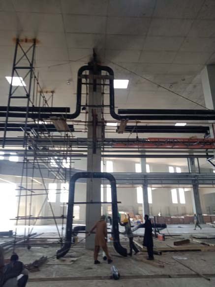 10 TPH waste heat recovery steam boiler installation at Style Textiles Phase 3