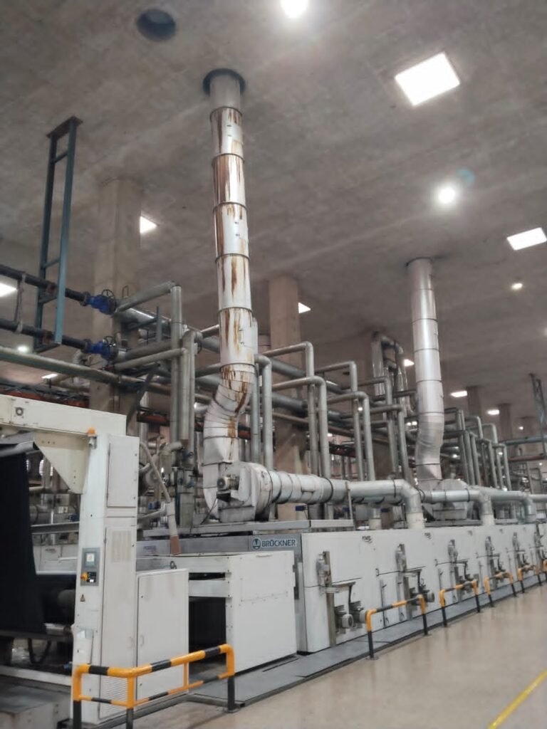 Cooling tower maintenance equipment inspection at an industrial chemical plant